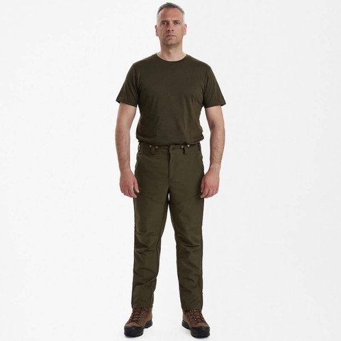 Palm Green Deerhunter Mens Strike Extreme Boot Trousers on model