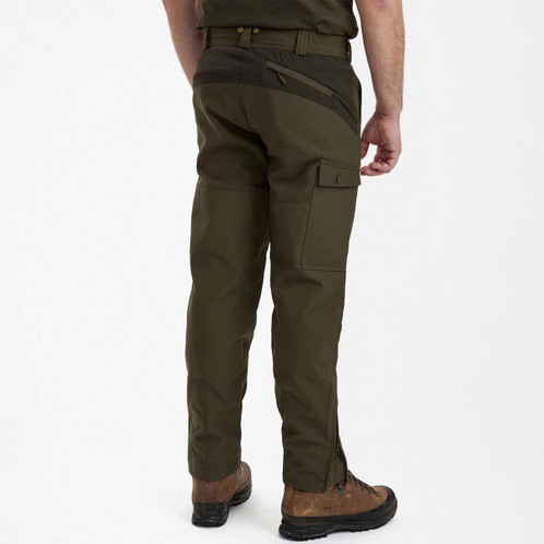 Palm Green Deerhunter Mens Strike Extreme Boot Trousers on model back
