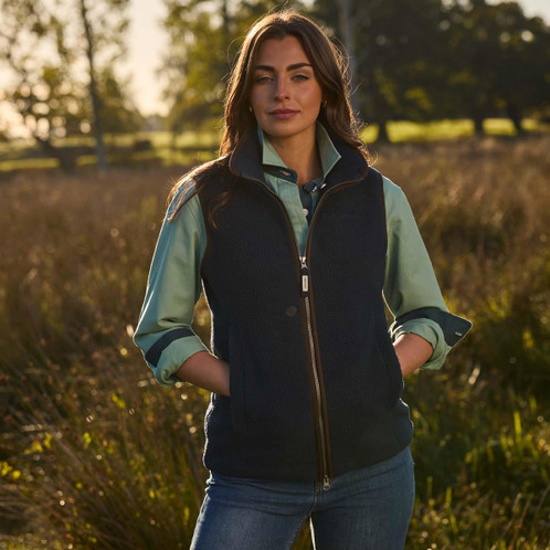 Surf Blue Schoffel Womens Treloyhan Deck Shirt LS3