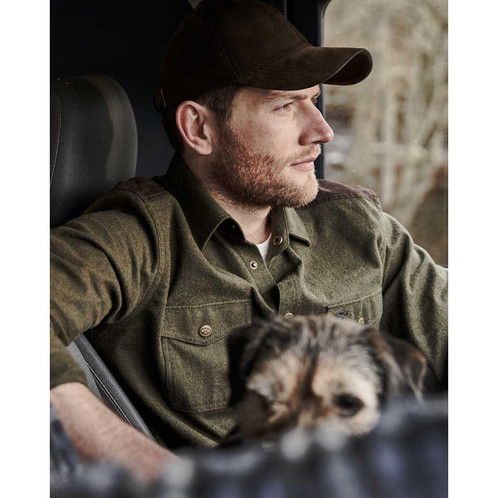 Loden Hoggs Of Fife Mens Dunvegan Flannel Shirt Lifestyle