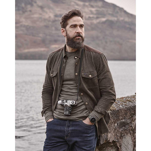 Loden Hoggs Of Fife Mens Dunvegan Flannel Shirt Lifestyle 2