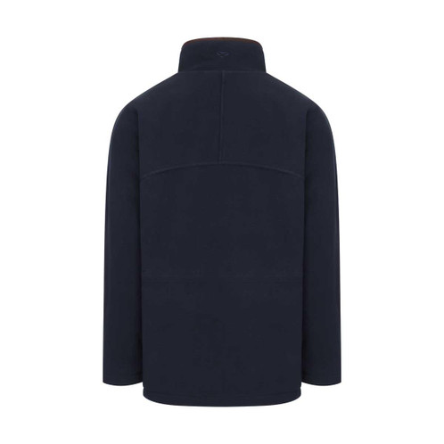 Navy Hoggs Of Fife Mens Ghillie II Waterproof Padded Fleece Jacket Back