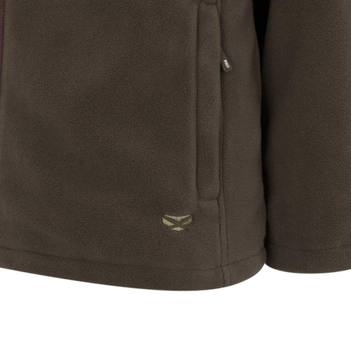 Green Hoggs Of Fife Mens Ghillie II Waterproof Padded Fleece Jacket Logo