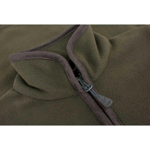 Green Hoggs Of Fife Mens Ghillie II Waterproof Padded Fleece Jacket Collar