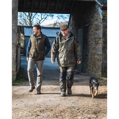 Loden Hoggs Of Fife Mens Glenbervie Quilted Gilet Lifestyle 2