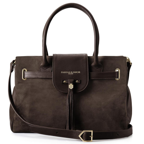 Chocolate Fairfax & Favor Womens Windsor Handbag