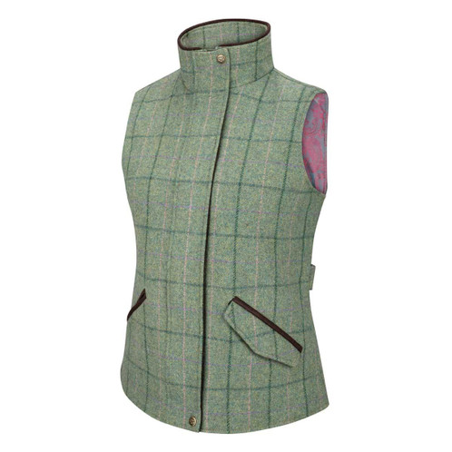 Spring Bracken Hoggs Of Fife Womens Roslin Technical Tweed Waistcoat