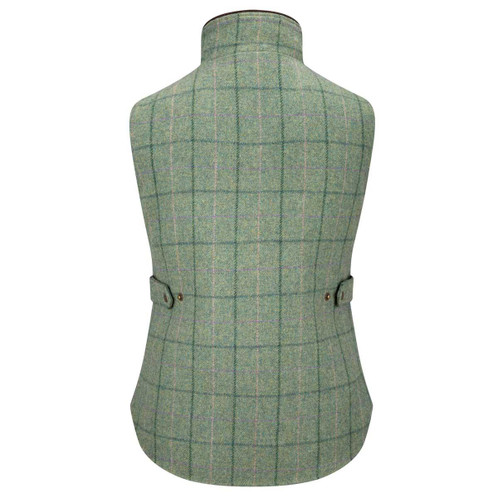 Spring Bracken Hoggs Of Fife Womens Roslin Technical Tweed Waistcoat Back