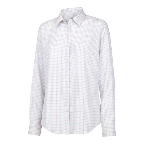 White/Pink/Blue Hoggs of Fife Ladies Callie Twill Shirt