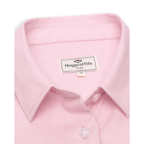 Pink Hoggs of Fife Ladies Callie Twill Shirt Collar