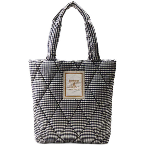 Gingham Check Barbour Riah Quilted Tote Bag