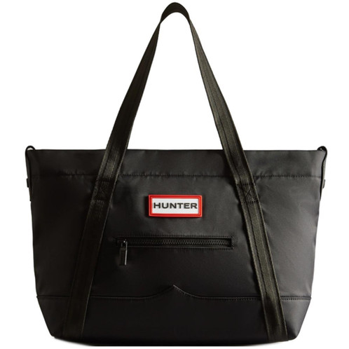 Black Hunter Nylon Midi Topclip Tote