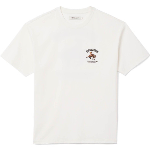 White R.M. Williams Mens Cloudbuster T-Shirt