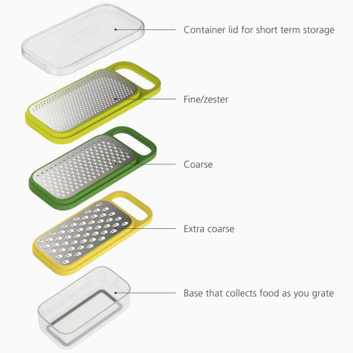 Multicolour Joseph Joseph Multi-Grate & Store 3-in-1 Grater Set Product Detail