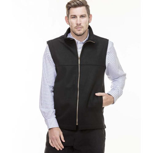 Black Swanndri Saddleback Vest POCKET