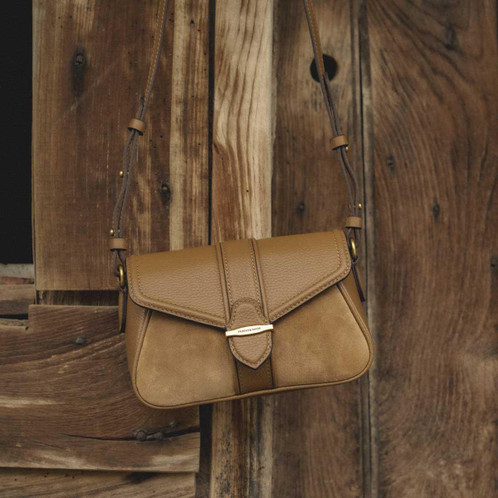 Tan Suede Fairfax & Favor Aviemore Cross Body Bag Lifestyle