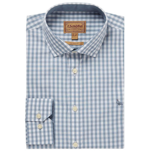 Schoffel Mens Thorpeness Tailored Shirt Blue