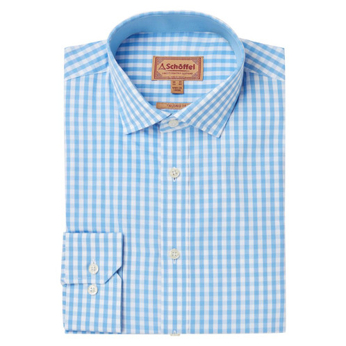 Schoffel Mens Thorpeness Tailored Shirt Bright Blue 