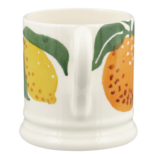 Emma Bridgewater Oranges & Lemons Half Pint Mug Handle View