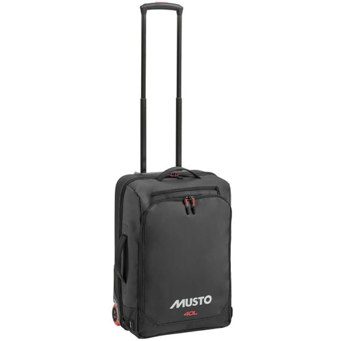 Black Musto 40L Wheeled Backpack cuitcase