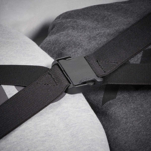 Black Musto 40L Wheeled Backpack straps2