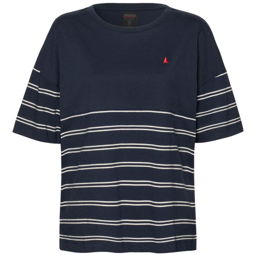 Navy Stripe Musto Womens Original Marine SS T-Shirt