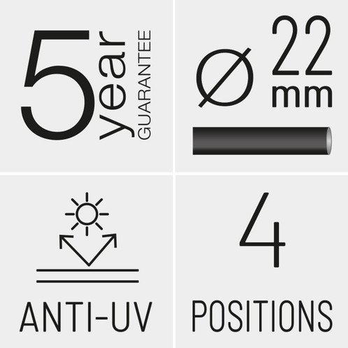 Lafuma Maxi Transat Airlon Folding Stripe Deck Chair Product Features