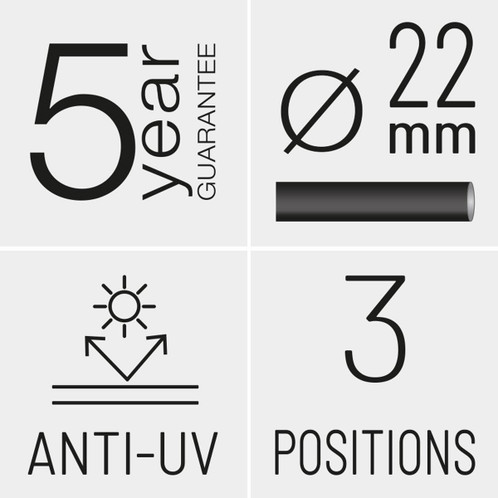 Lafuma Transaswing Batyline ISO Folding Rocking Deckchair Product Features