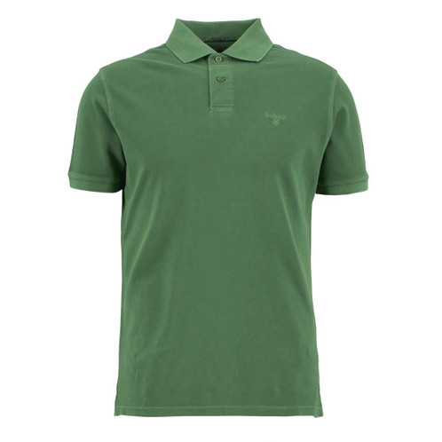Washed Green Washed Pink Barbour Mens Washed Tartan Tailored Fit Pique Polo