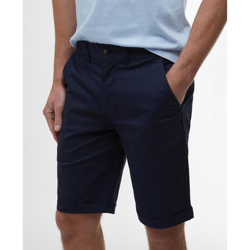 Navy Barbour Mens Smart Chino Short side
