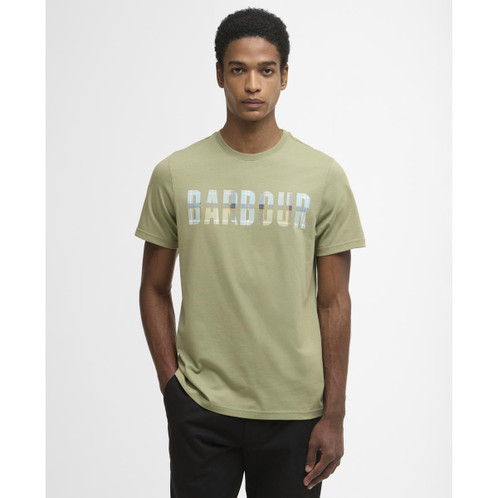 Laurel Green Barbour Mens Thurford T-shirt front