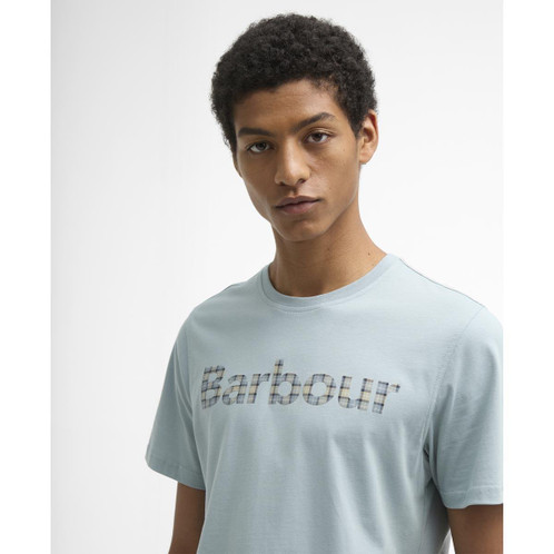 Slate  Barbour Mens Kilnwick T-shirt logo