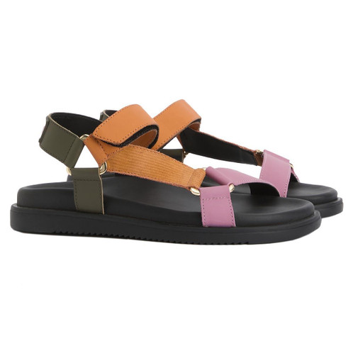 Pink/Orange/Olive Barbour Womens Caitlin Sandal