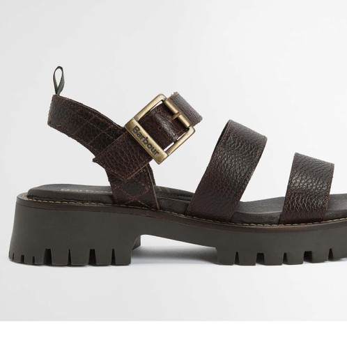 Dark Brown Barbour Gabby Sandal side