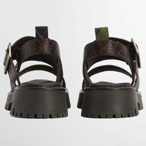 Black Barbour Gabby Sandal back