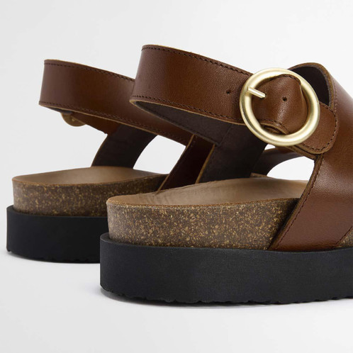 Brown Barbour Womens Gwen Sandal straps