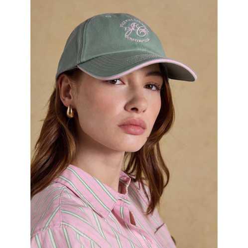 Green Joules Womens Daley Baseball Cap On Model