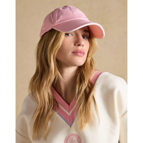 Pink Joules Womens Daley Baseball Cap On Model