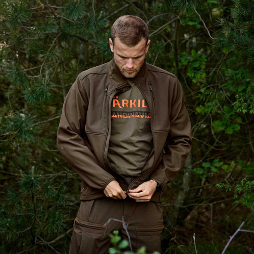 Grape Leaf Harkila Mens Scandinavian T-Shirt Layered