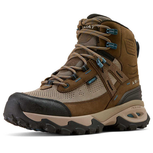 Brown Bark Ariat Womens Traverse Mid Waterproof Hiking Boots