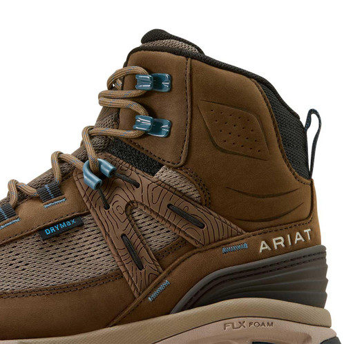 Brown Bark Ariat Womens Traverse Mid Waterproof Hiking Boots Ankle