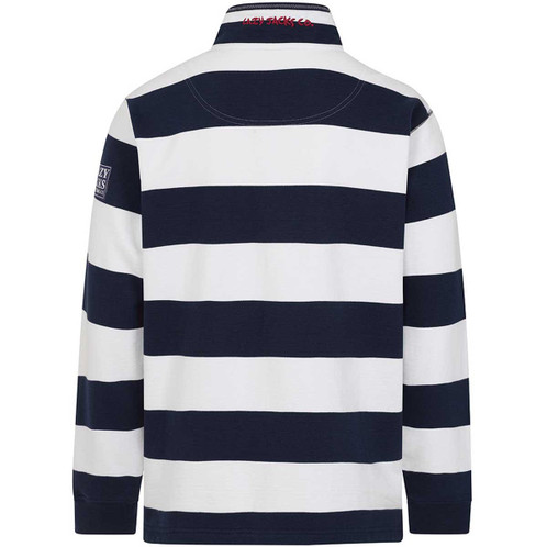 Marine Lazy Jacks Mens LJ39 1/4 Zip Stripe Sweatshirt Back