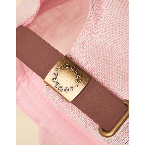 Pink Joules Womens Daley Linen Baseball Cap Detail