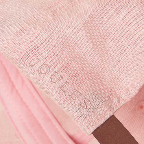 Pink Joules Womens Daley Linen Baseball Cap Logo Detail