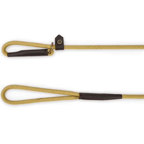 Gold Dubarry Marley Rope Slip Dog Lead Ends Detail