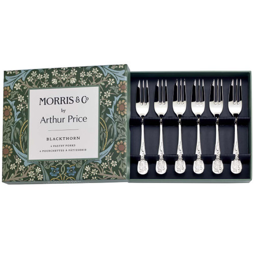 Arthur Price Morris & Co - Blackthorn Box of 6 Pastry Forks