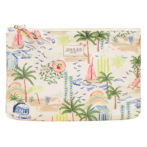 Palm Print Joules Carrywell Zipped Pouch