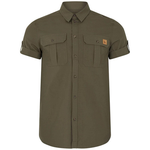 Grape Leaf Seeland Mens Selous Short Sleeve Cargo Shirt