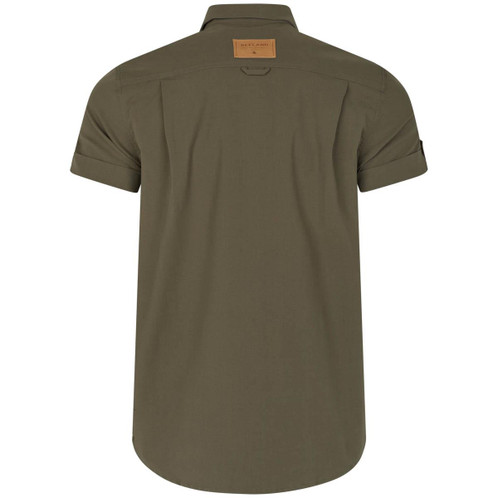 Grape Leaf Seeland Mens Selous Short Sleeve Cargo Shirt Lifestyle Back