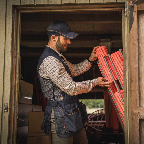 Dark Sapphire Seeland Mens Skeet Waistcoat Limited Edition On Model